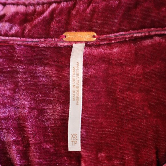 Free People Luxe Velvet Shirt Dress - Picture 10 of 10